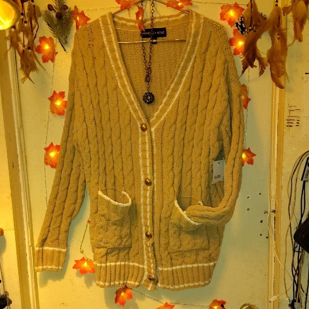 Women's Cable Knit Cardigan Sweater